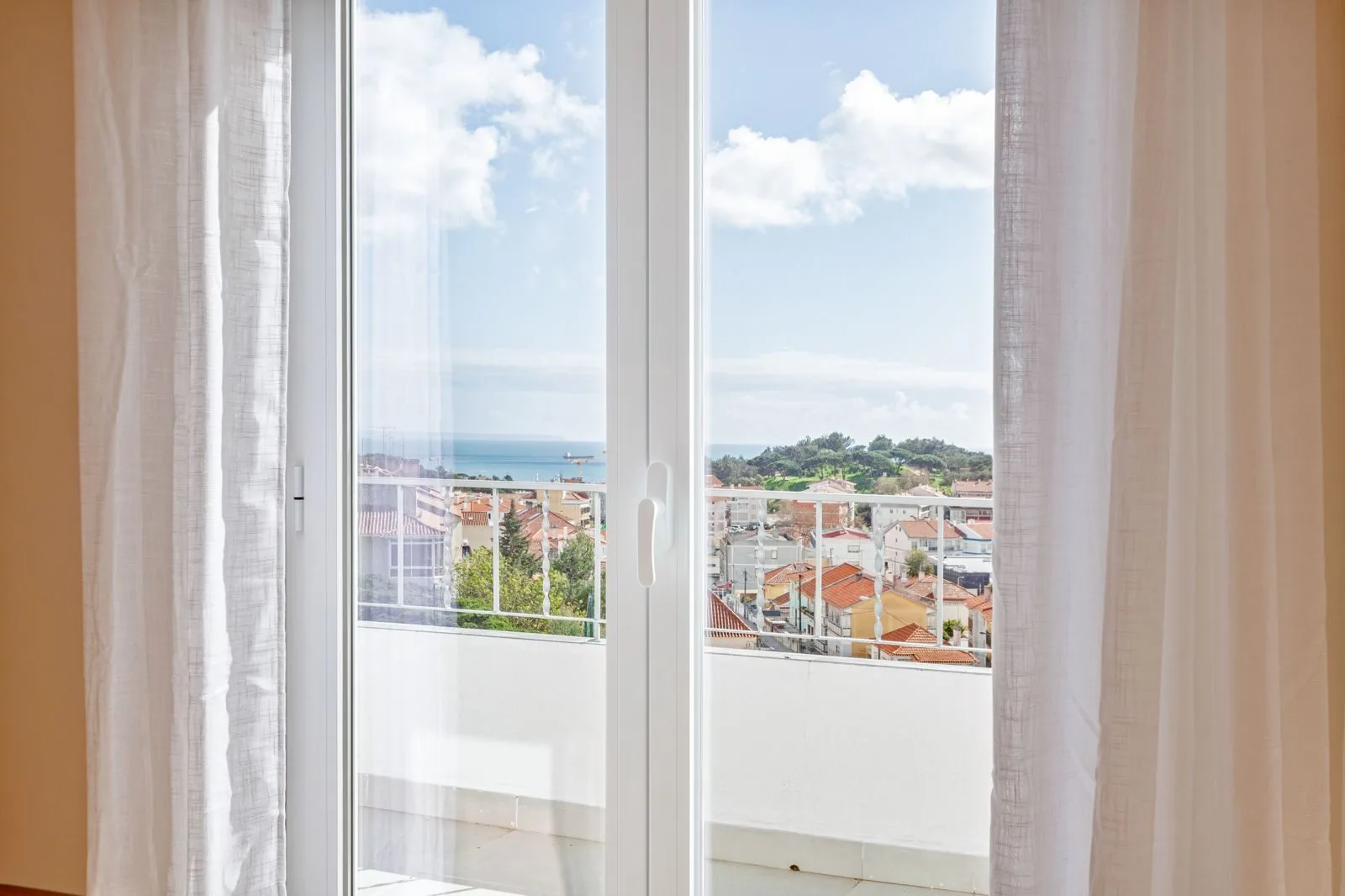 Ocean view from living room — Alvide renovation by Maya's Homes