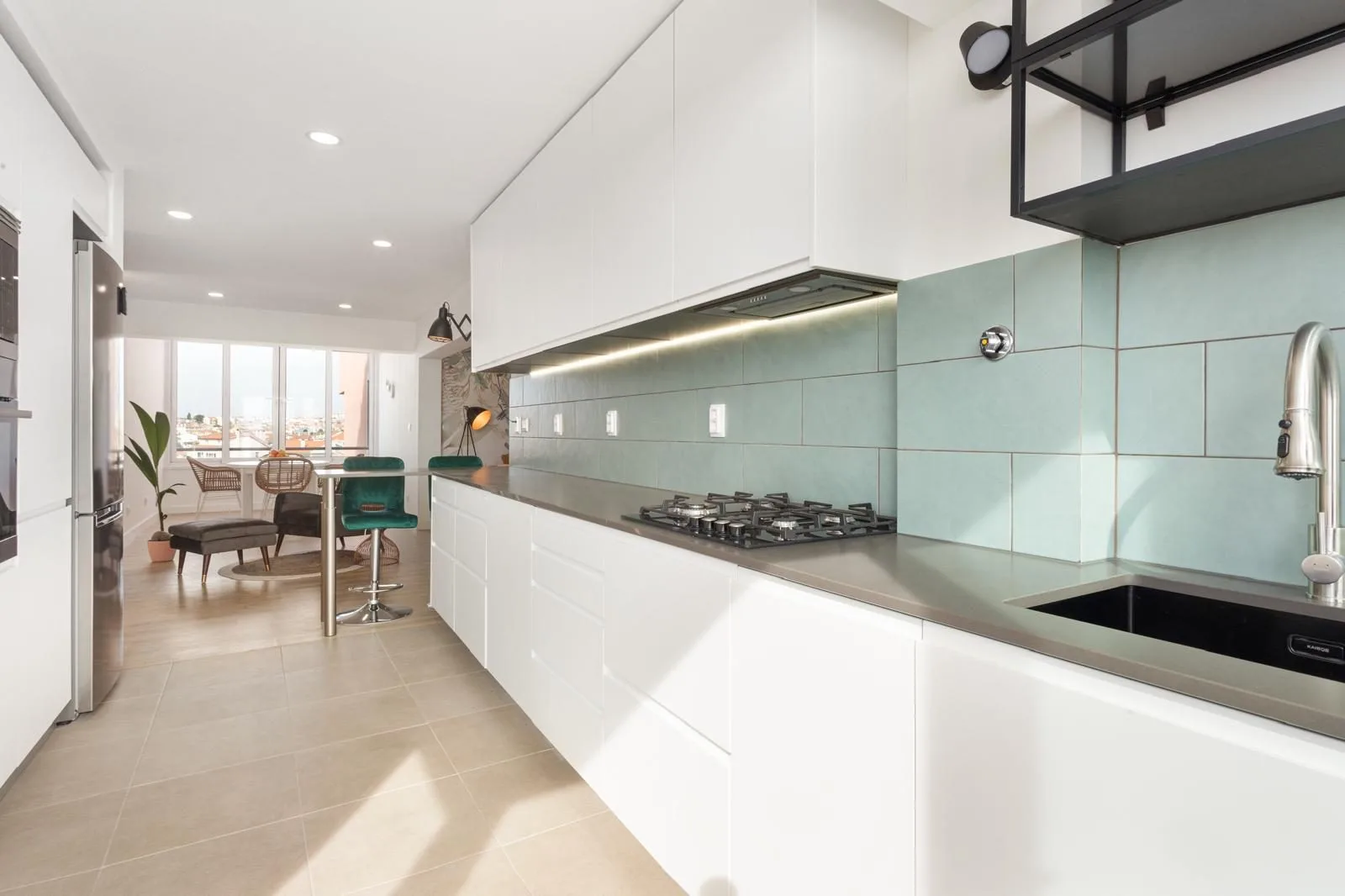 Modern kitchen — Rebelva apartment renovation by Maya's Homes