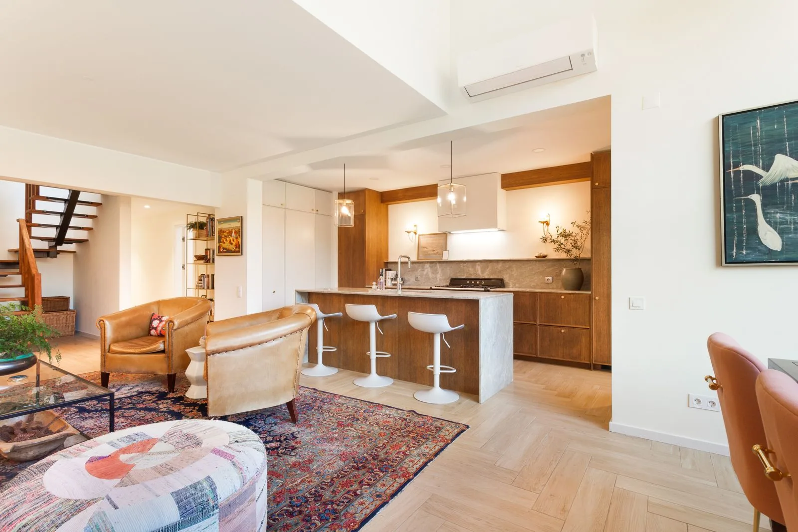 Open-plan view — Riviera villa renovation by Maya's Homes