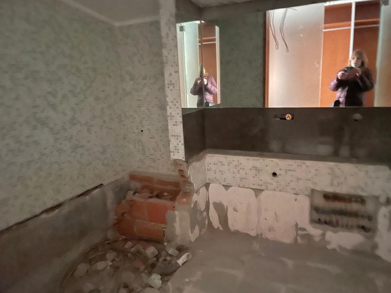 Demolition — Riviera villa utility space