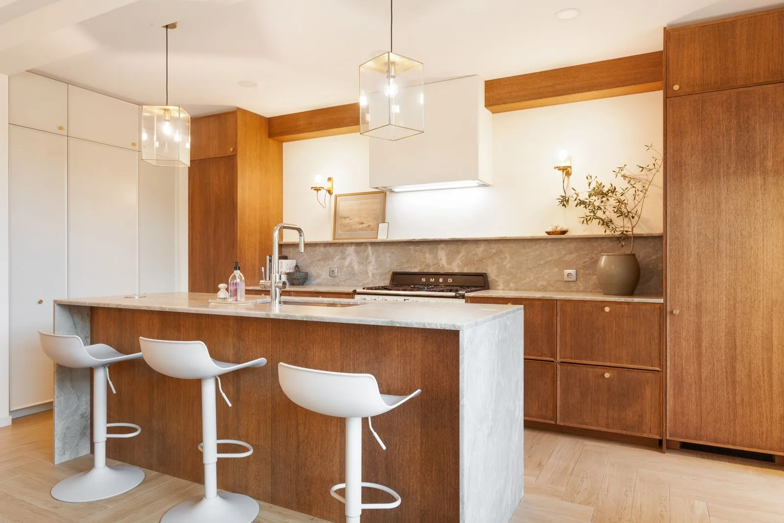 Kitchen wide angle — Riviera villa renovation by Maya's Homes